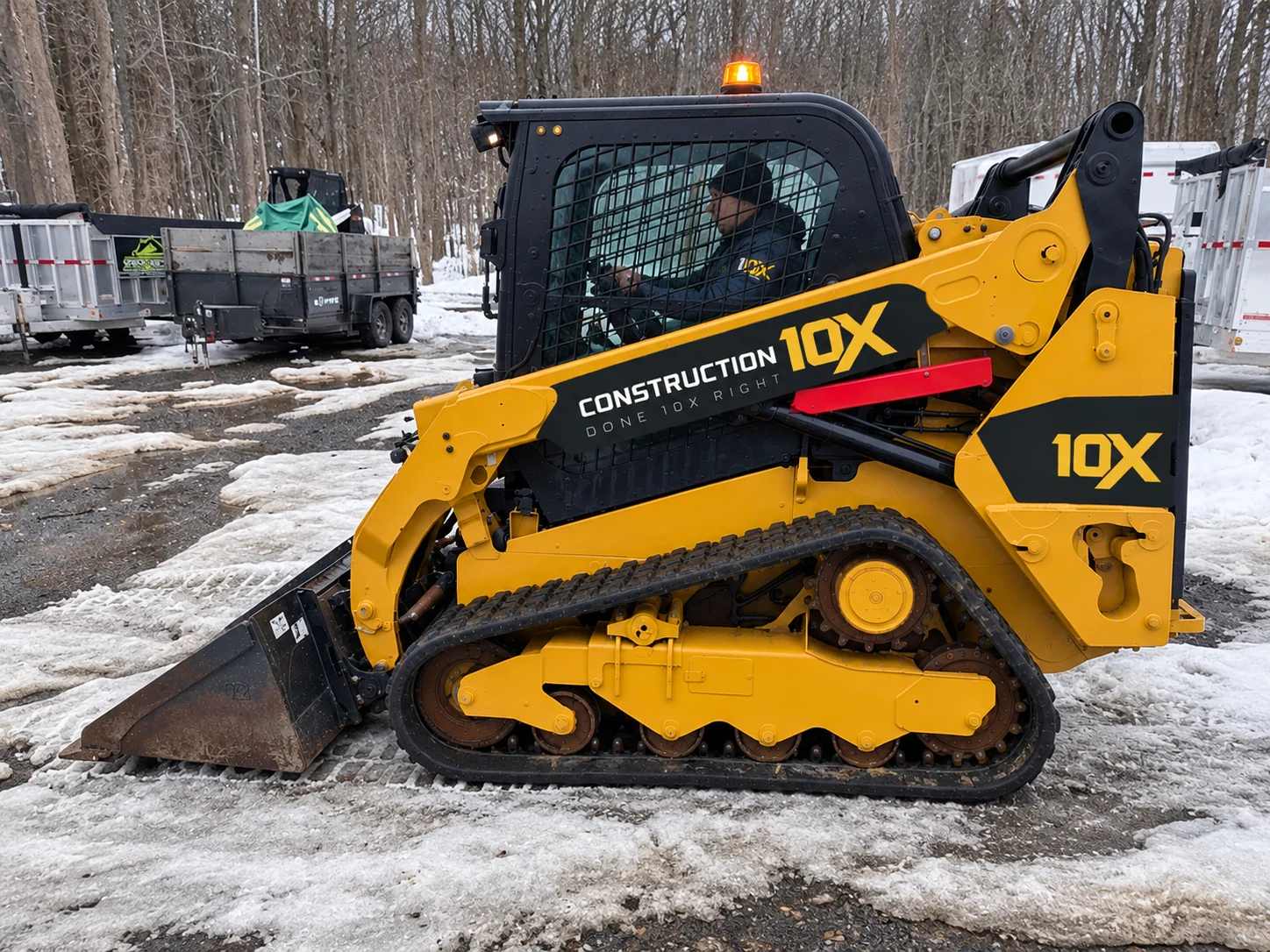 Construction 10X equipment for residential and commercial snow removal and plowing